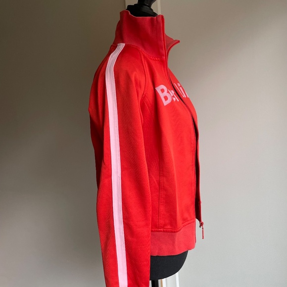 Iconic East. Berlin Track Jacket Ampelmann Orange with White Stripes - Picture 9 of 13